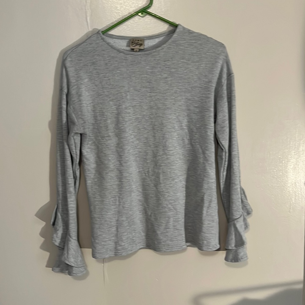 Grey long sleeve top